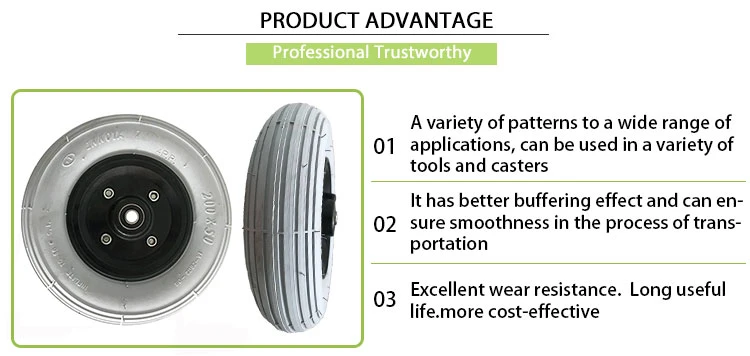 200X50 Tool Cart Wheels Tires & Accessories Pneumatic Rubber Wheel